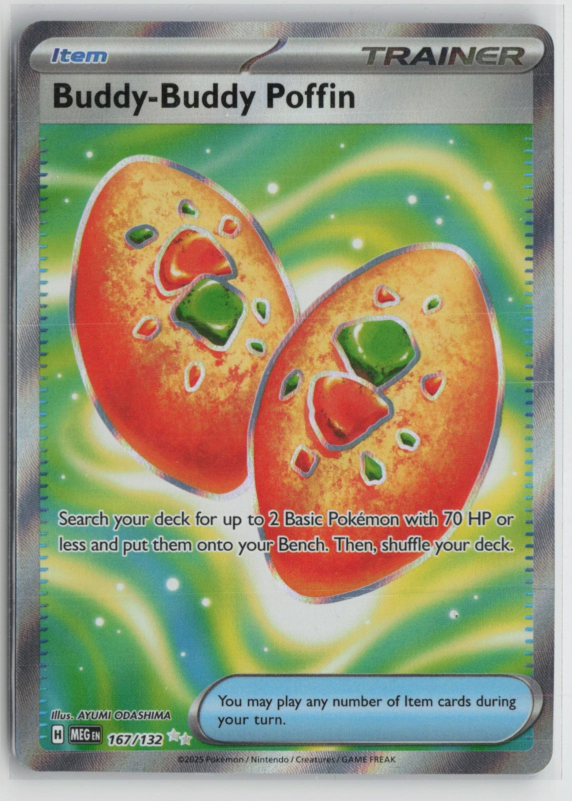 Buddy-Buddy Poffin 167/132 Ultra Rare Mega Evolution Pokemon NM
