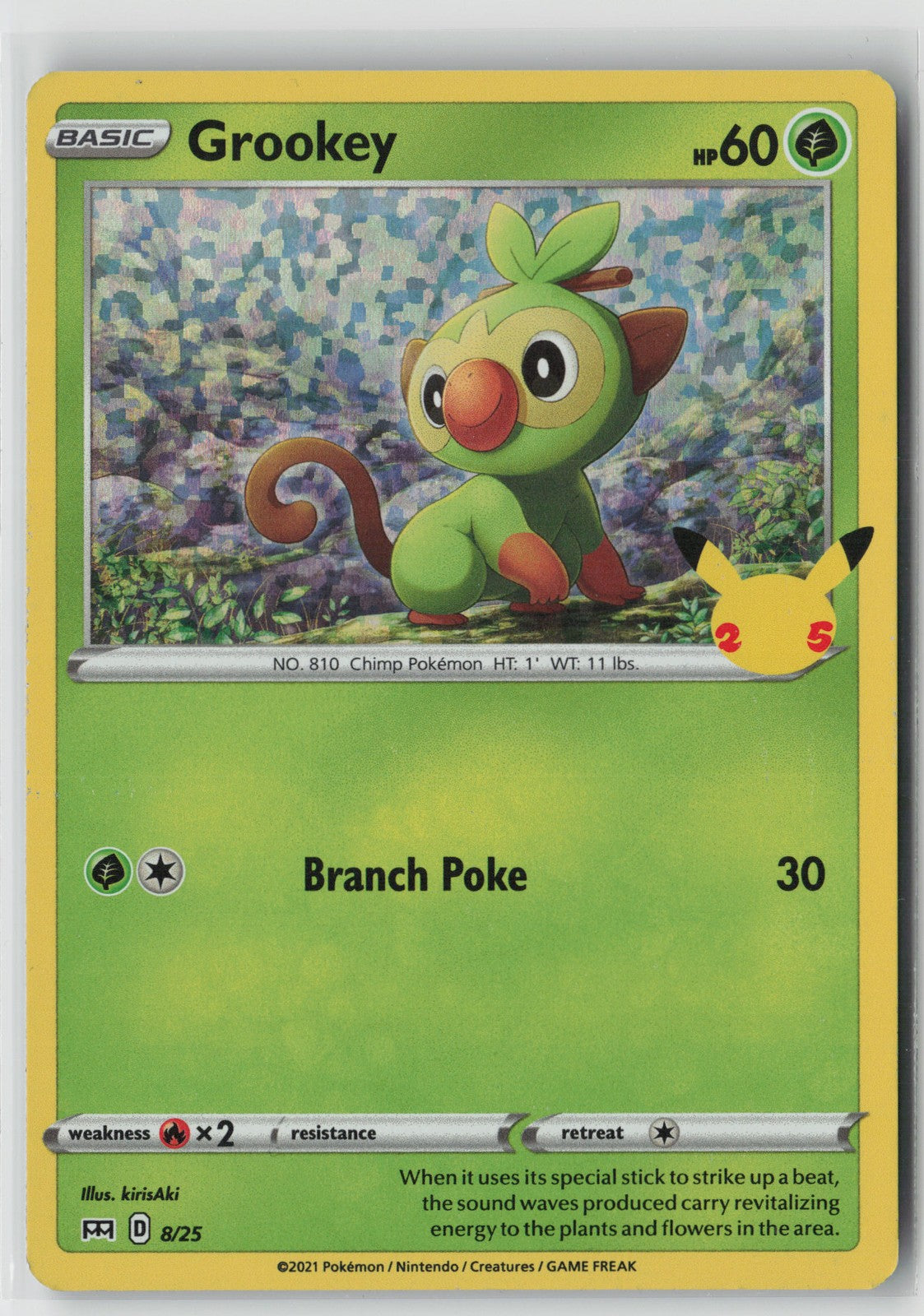 Grookey - 8/25 Promo McDonald's 25th Anniversary Promos 008/025 NM