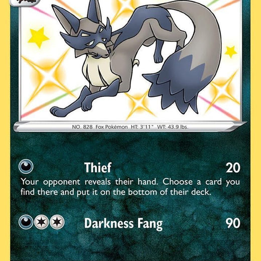 Thievul SV082/SV122 Shining Fates SHF Shiny Rare Near Mint Pokemon 2021