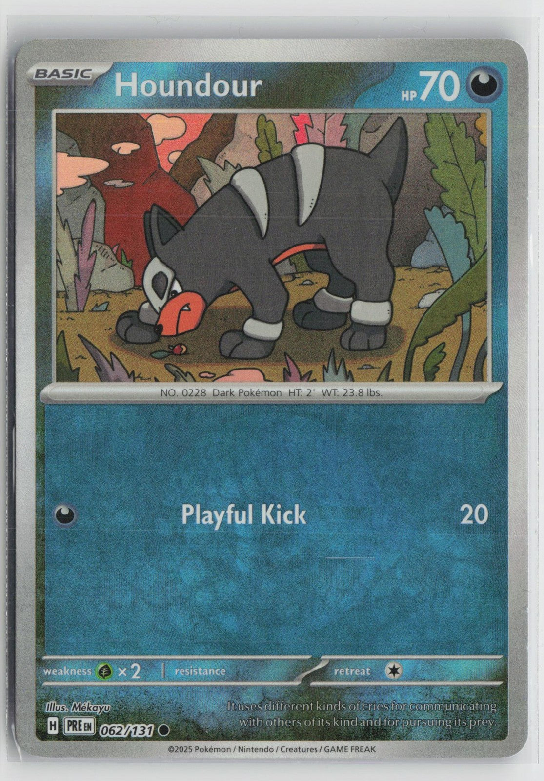 Poke Ball Houndour 062/131 Prismatic Evolutions Pokemon NM