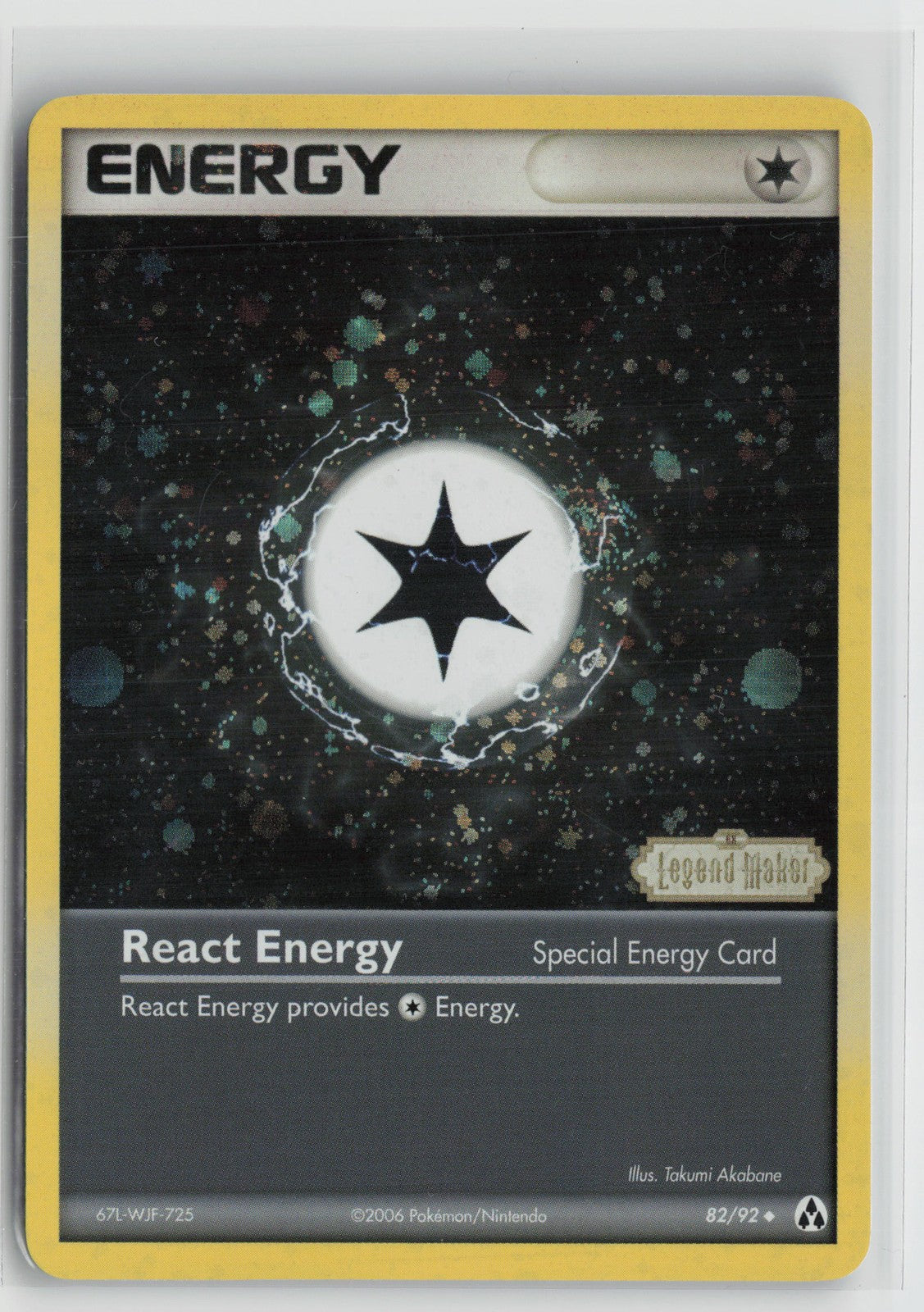 React Energy Legend Maker 82/92 NM Stamped Reverse Holo 82