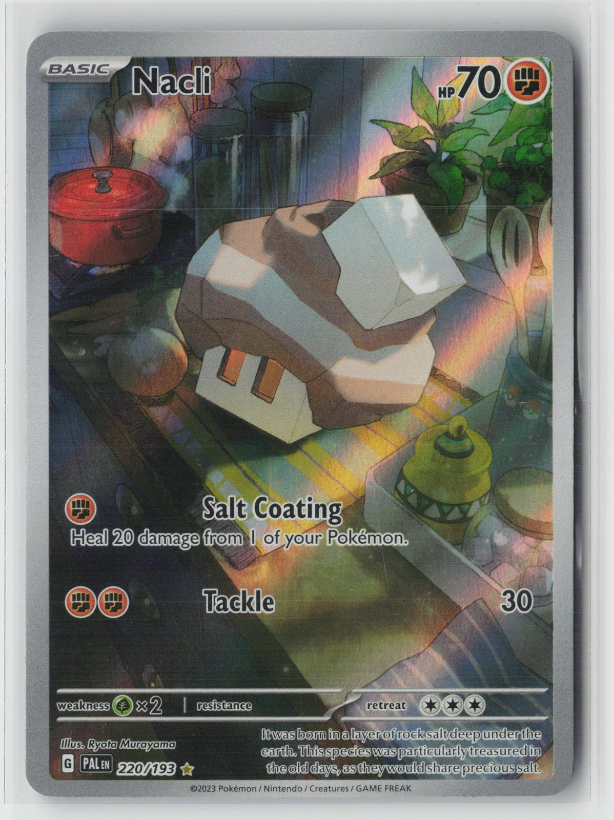 Nacli - Illustration Rare SV02: Paldea Evolved 220/193 NM