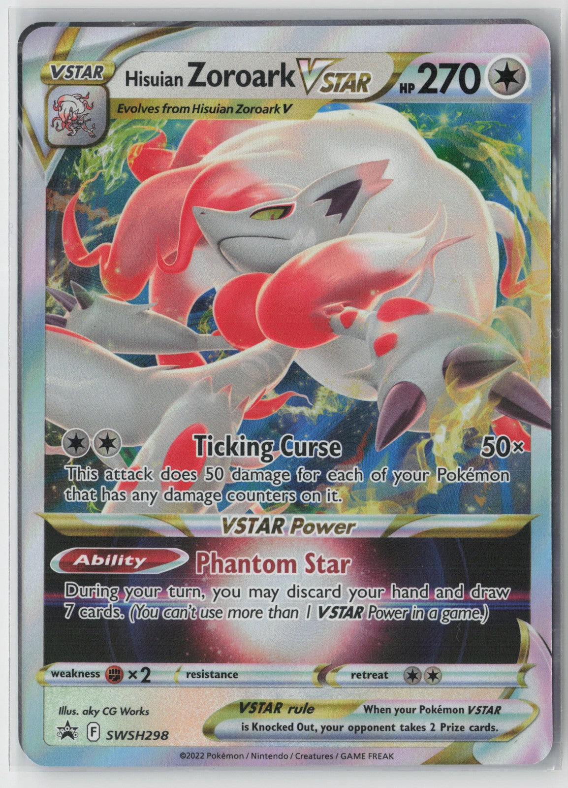 Hisuian Zoroark VSTAR Promo SWSH: Sword & Shield Promo Cards SWSH298 NM