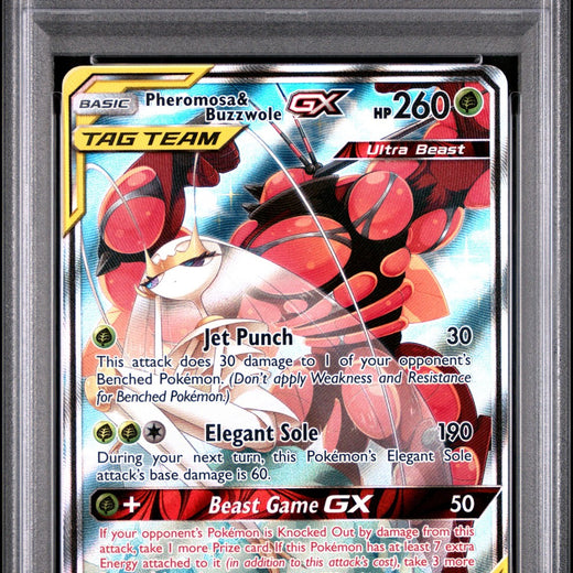 Pheromosa & Buzzwole Gx 192/214 Unbroken Bonds Pokemon PSA 100