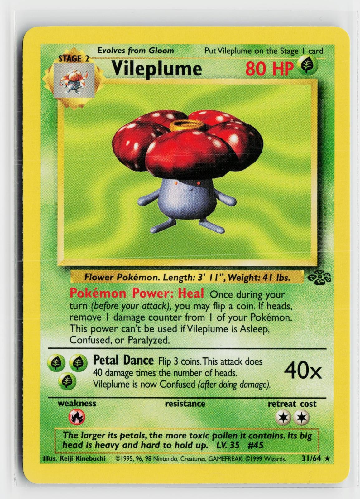 Vileplume 31/64 Jungle NM R Unlimited Pokemon
