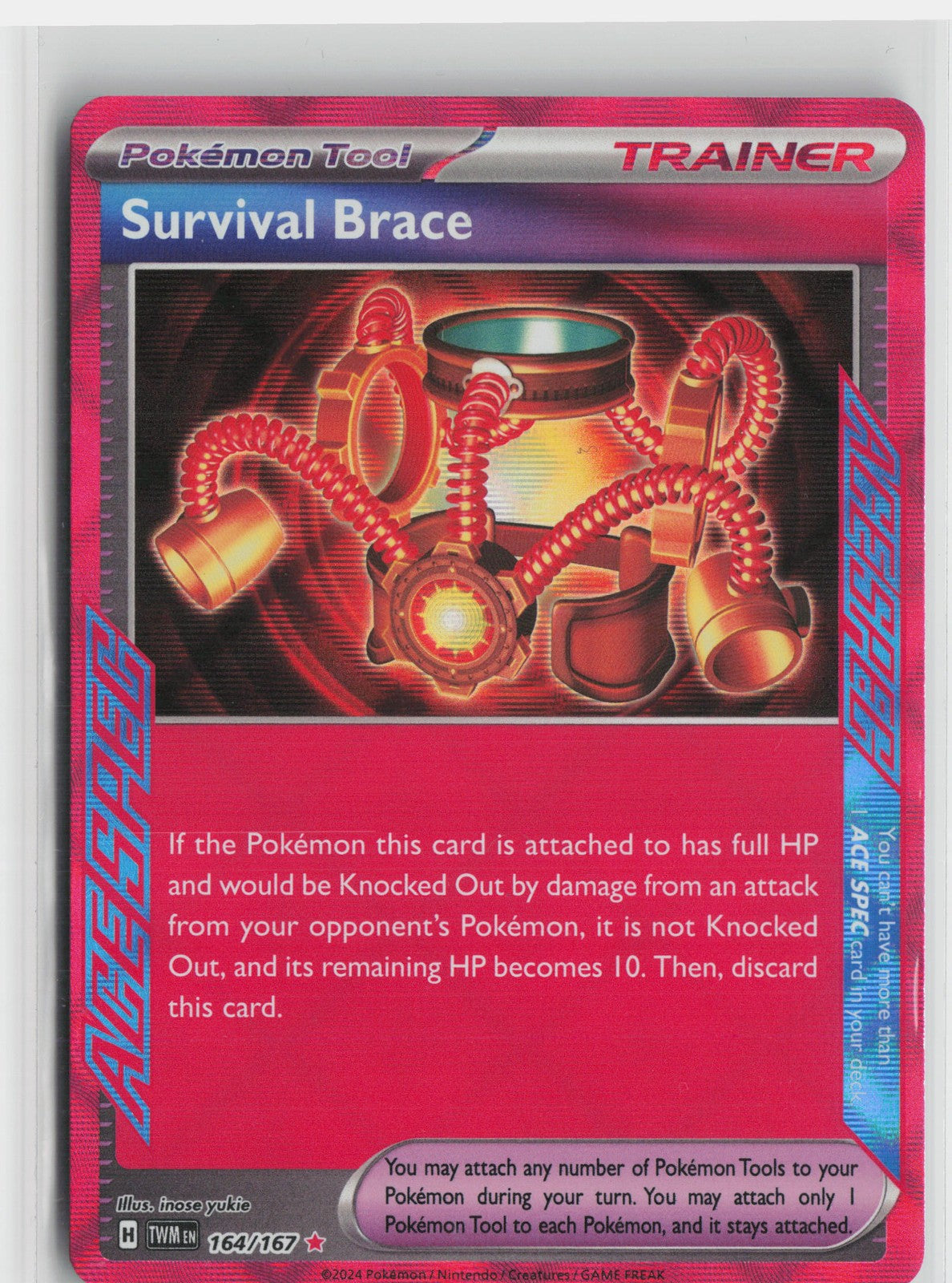Survival Brace ACE SPEC Rare SV06: Twilight Masquerade 164/167 NM