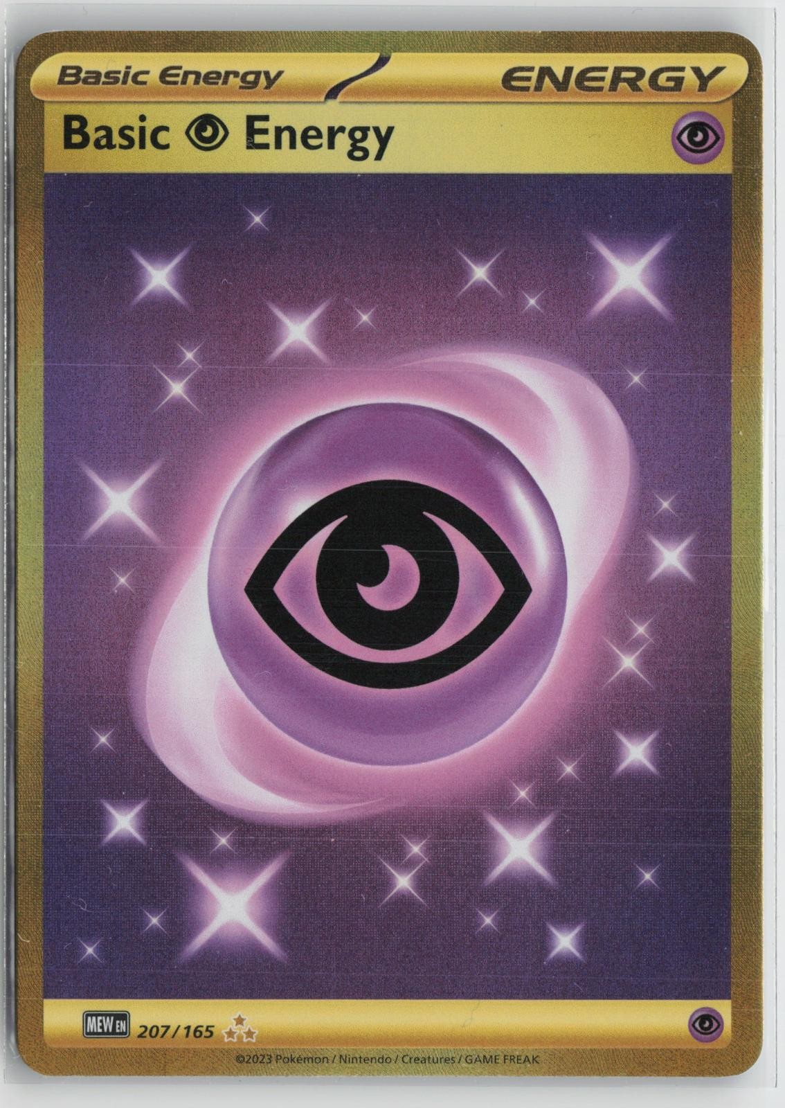 Basic Psychic Energy 207/165 Hyper Rare 151 Pokemon NM