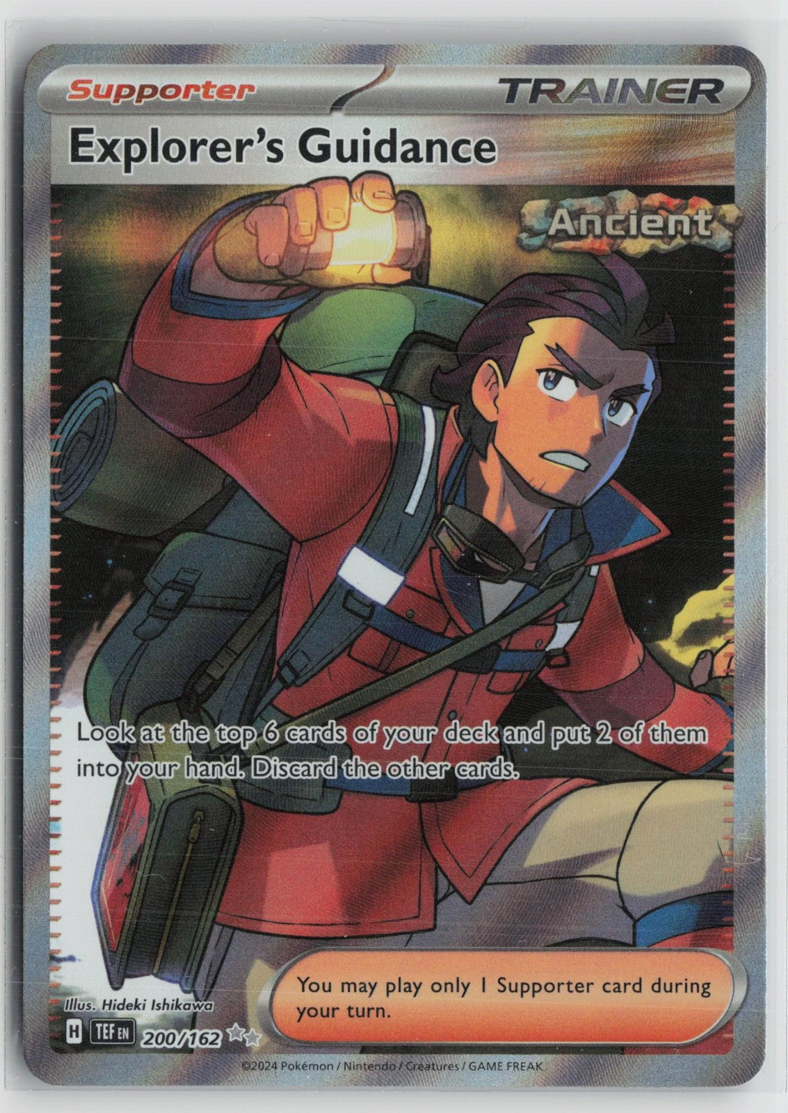 Explorer's Guidance 200/162 Ultra Rare Temporal Forces Pokemon NM