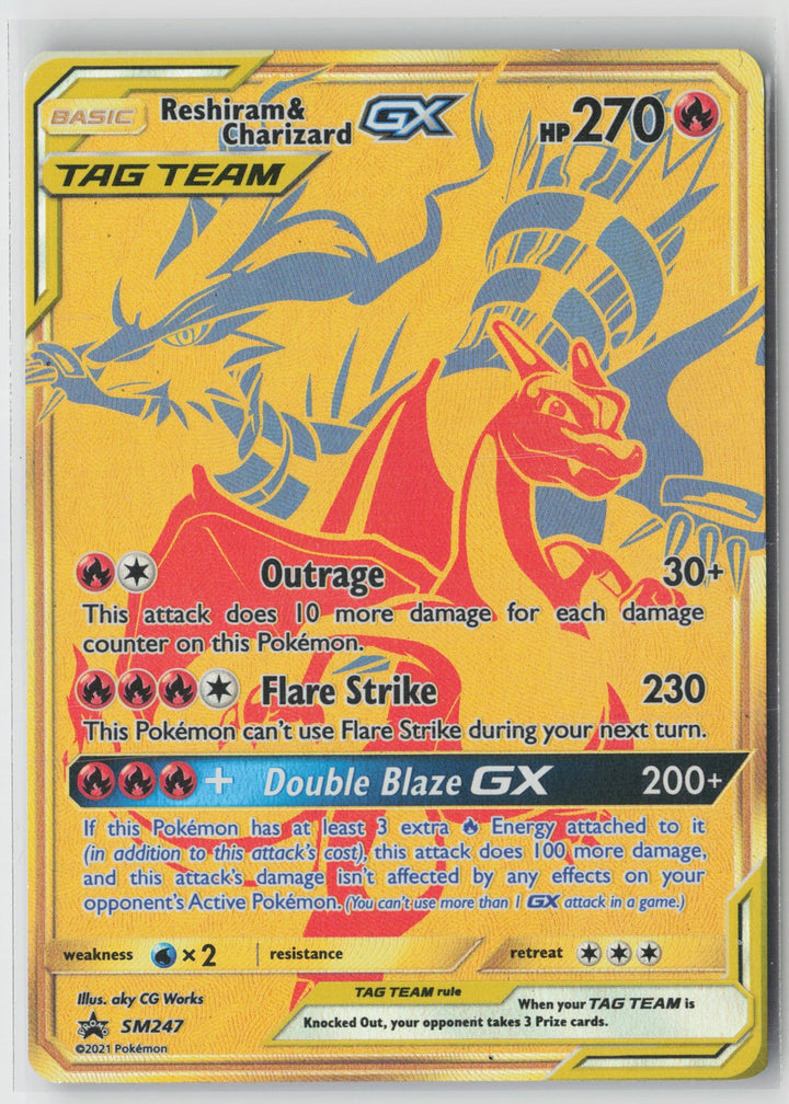 Reshiram & Charizard GX Promo SM Promos SM247 NM0