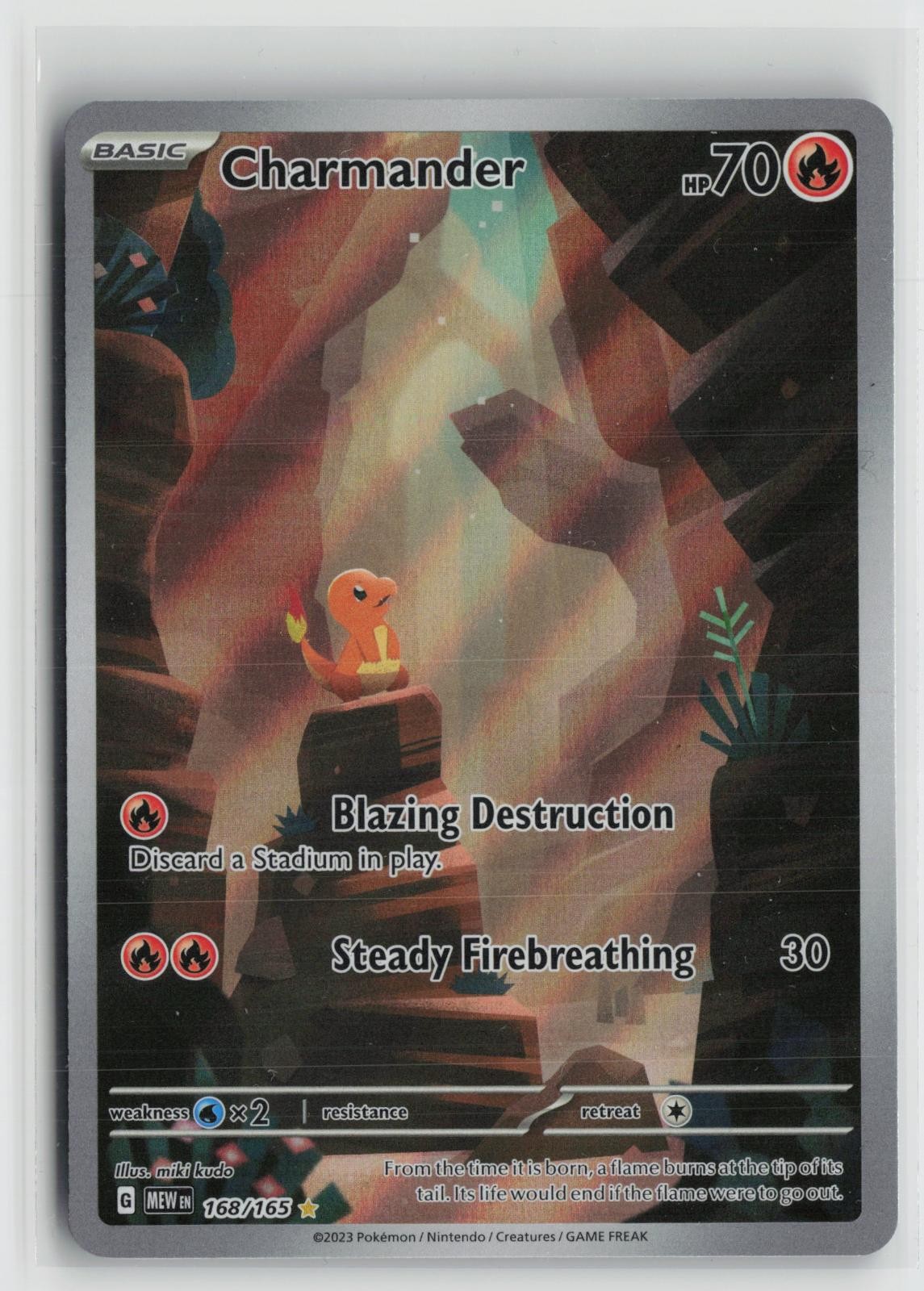 Charmander 168/165 Illustration Rare 151 Pokemon NM