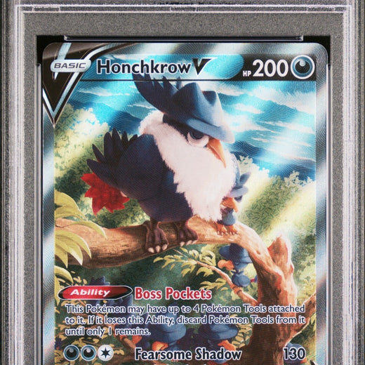 Honchkrow V 162/172 PSA 10 Brilliant Stars 162 2022 Pokemon Full Art SWORD AND