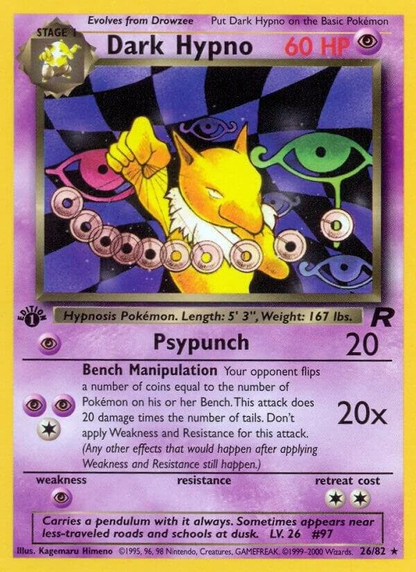 Dark Hypno 26/82 Team Rocket RO Rare mint 26 Pokemon