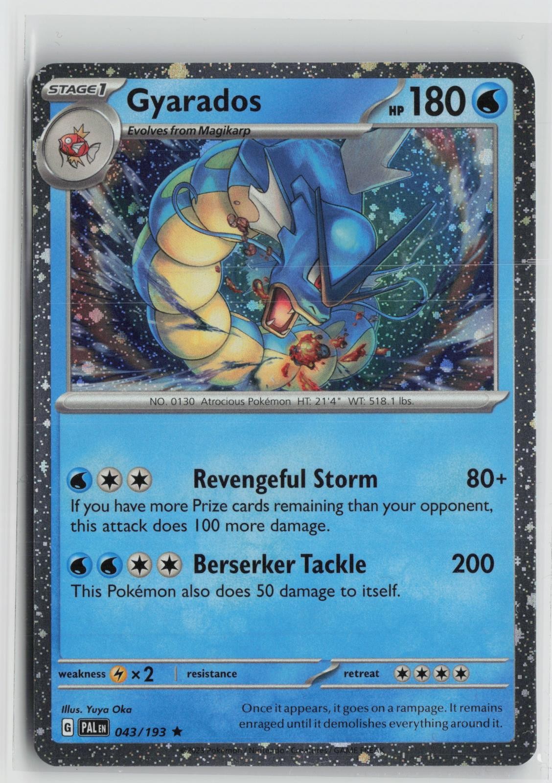 Gyarados 043/193 Cosmos Holo Paldea Evolved Pokemon NM