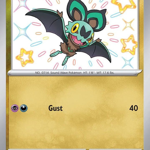 Noibat 194/091 Paldean Fates PAF Shiny Rare Near Mint Pokemon 2024