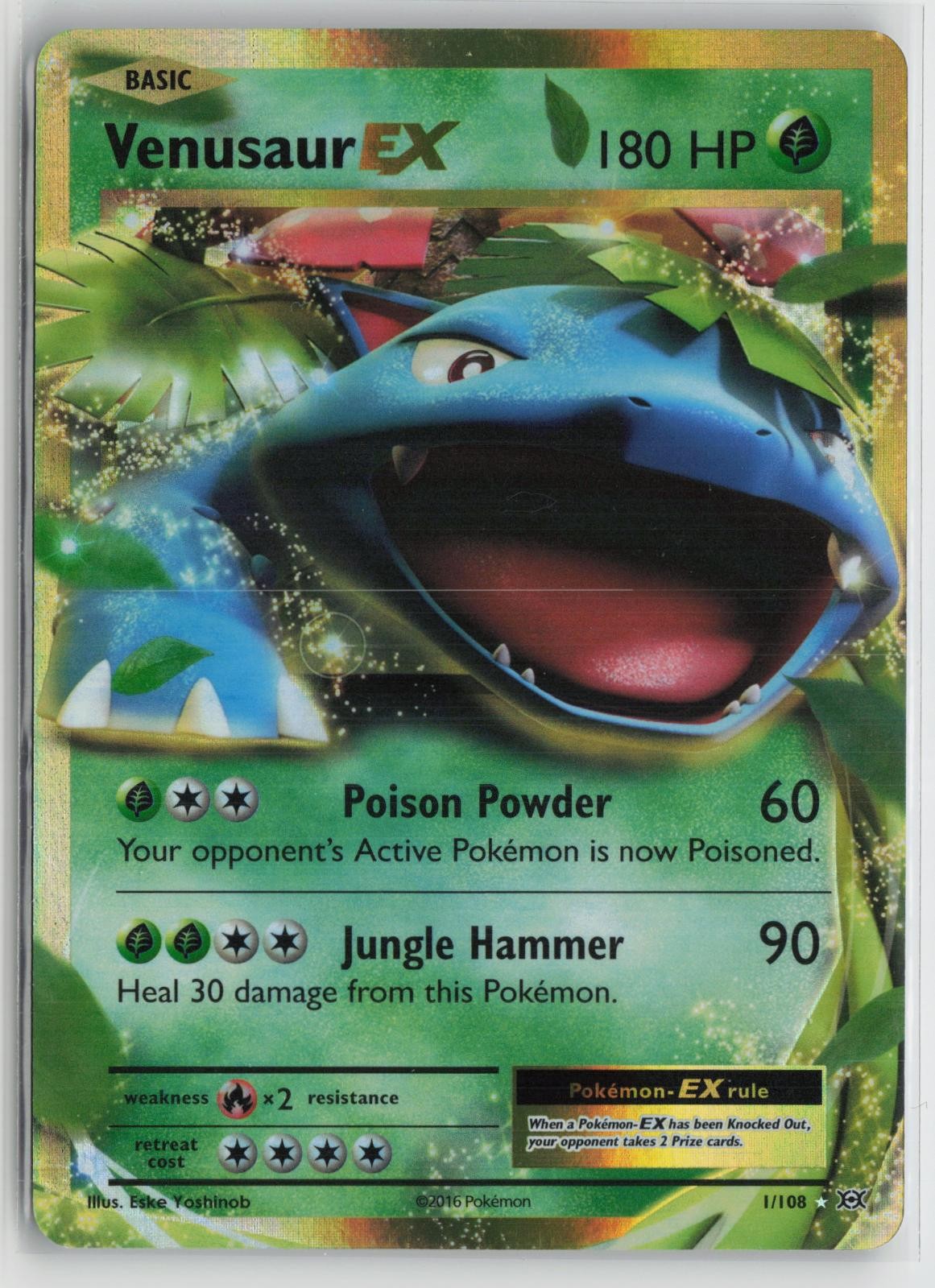 Venusaur EX 1/108 Holo EX Rare Evolutions Pokemon NM