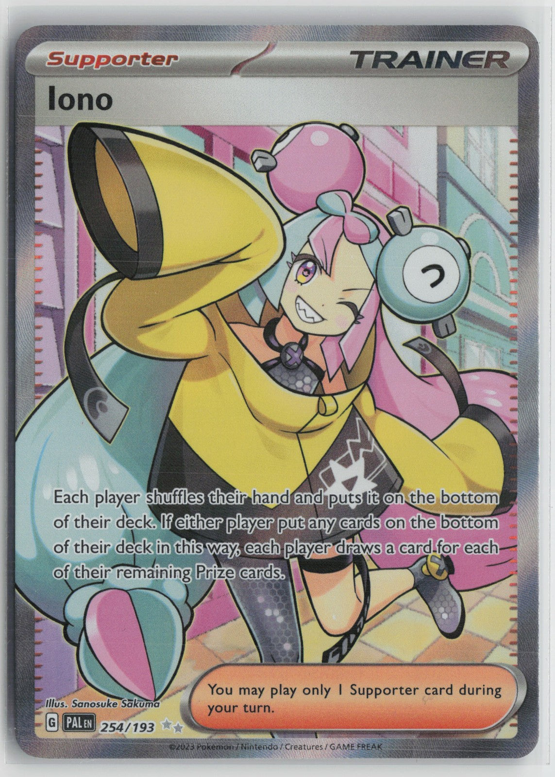 Iono Ultra Rare SV02: Paldea Evolved 254/193 NM