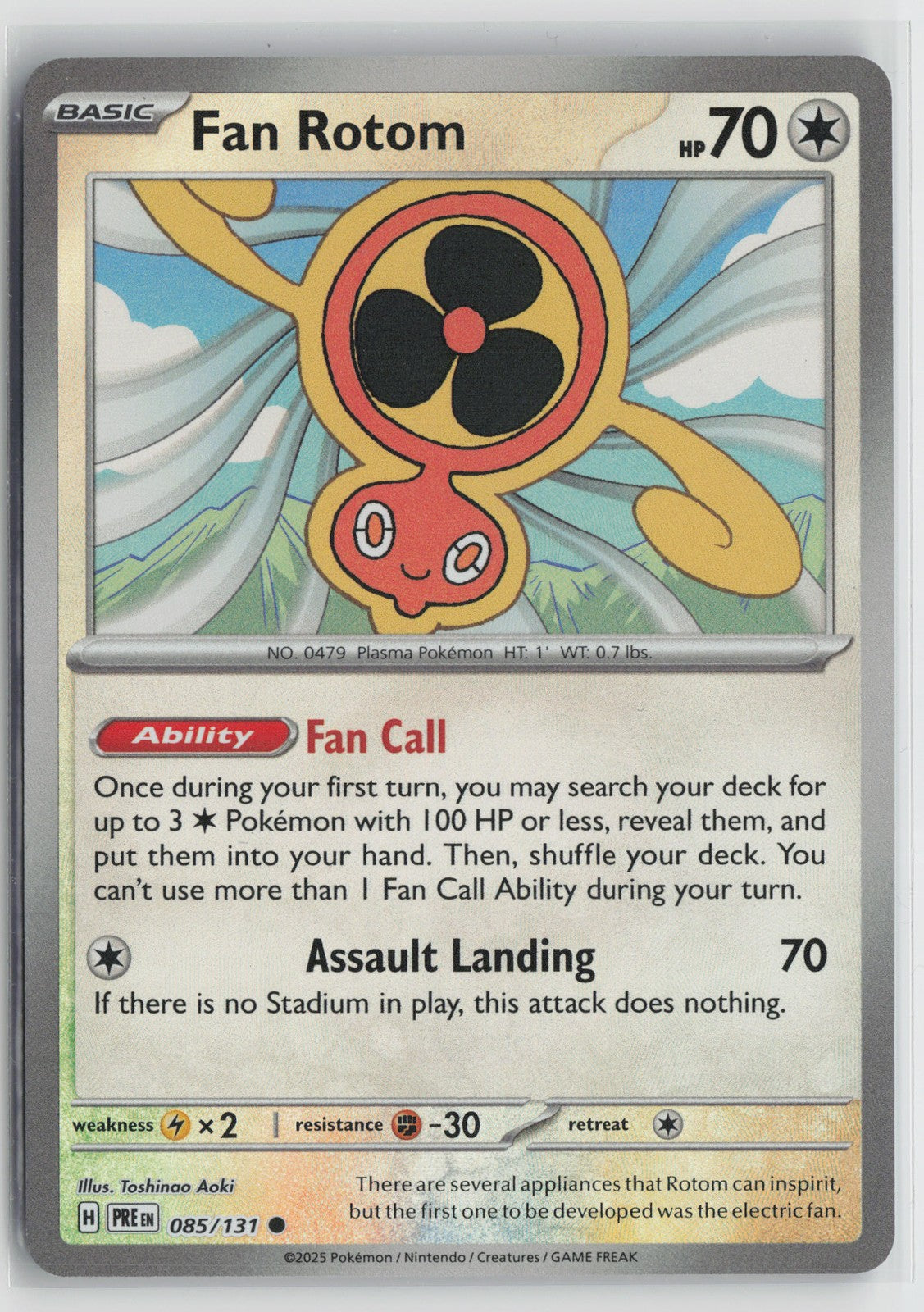 Fan Rotom Common SV: Prismatic Evolutions 085/131 NM