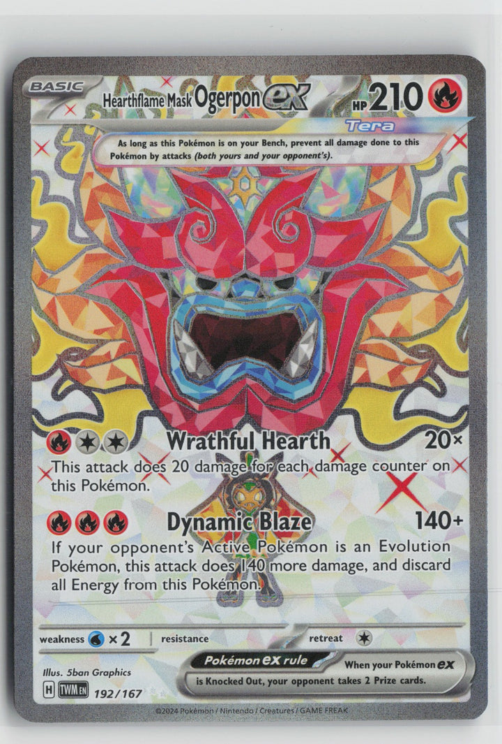 Hearthflame Mask Ogerpon ex Ultra Rare SV06: Twilight Masquerade 192/167 NM0
