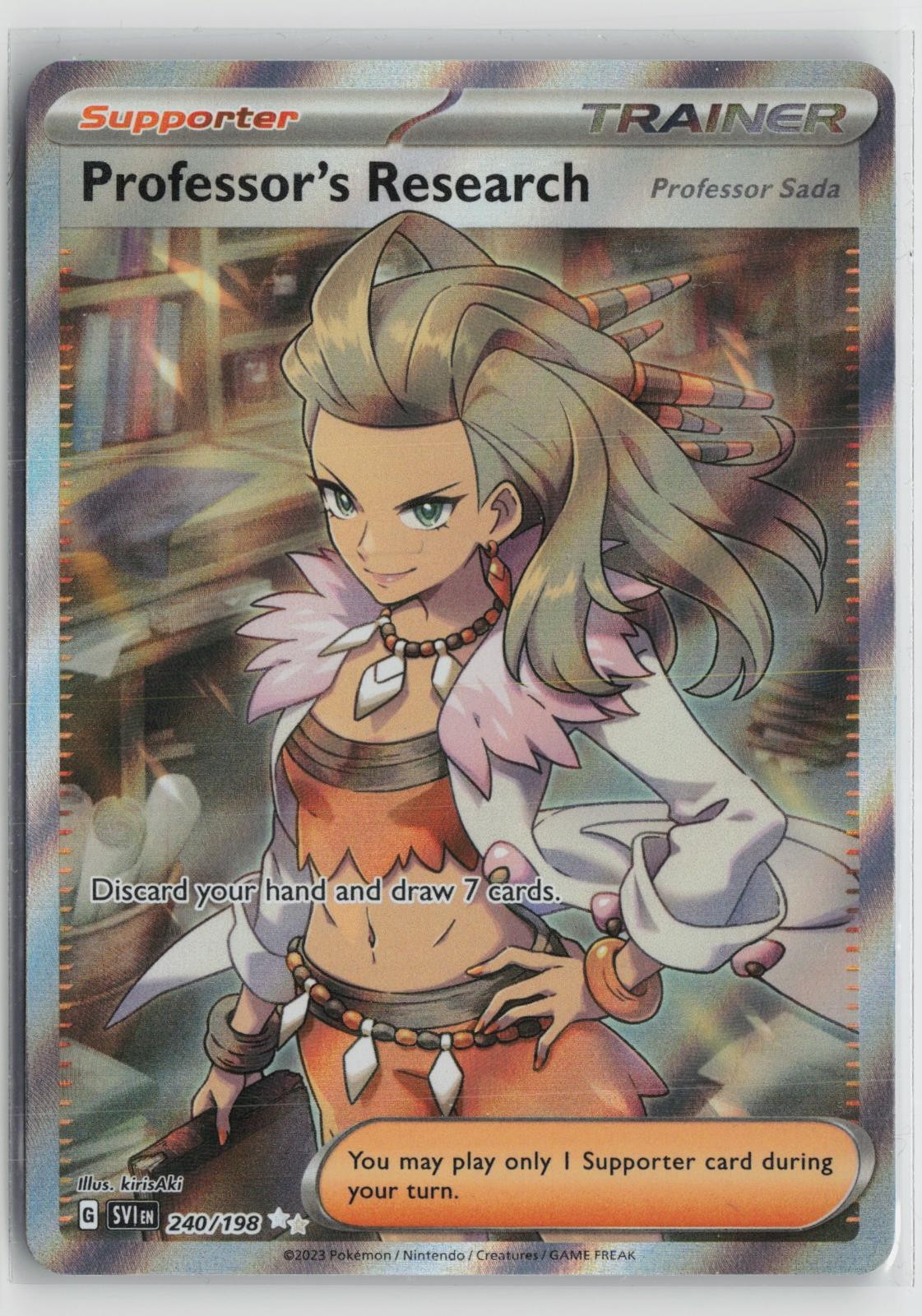 Professor's Research (Professor Sada) 240/198 Scarlet & Violet Pokemon NM