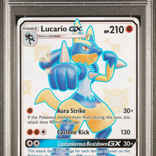 Lucario GX SV64/SV94 Hidden Fates: Shiny Vault Holo PSA 9