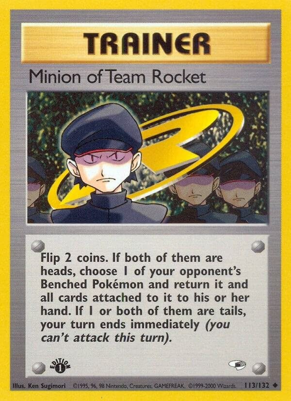 Minion of Team Rocket 113/132 Gym Heroes G1 Uncommon mint 113 Pokemon