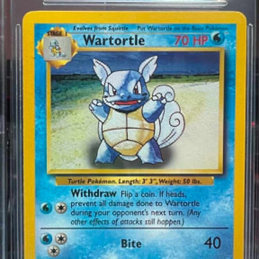 Wartortle (evo Box Squirtle) Cor U 42 Base Unlimited Pokemon Bgs 9 Silver0