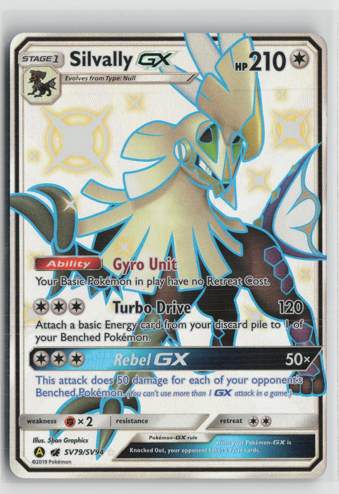 Silvally GX SV79/SV94 Shiny GX Rare Hidden Fates Shiny Vault Pokemon NM
