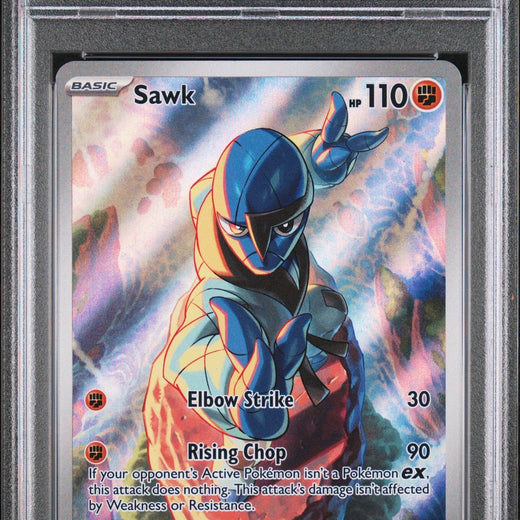 Sawk 130/086 Illustration Rare Wht En-white Flare Pokemon PSA 100