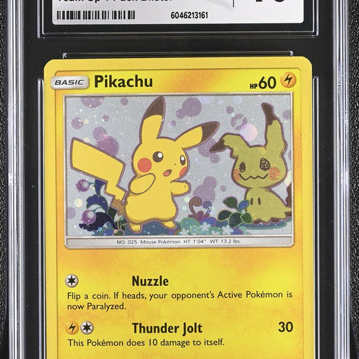 Pikachu SM162 Team Up 1-pack Blister Black Star Promos Pokemon CGC 10 Gem Mint0