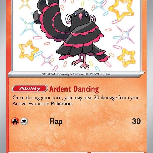 Oricorio 113/091 Paldean Fates PAF Shiny Rare Near Mint Pokemon 2024