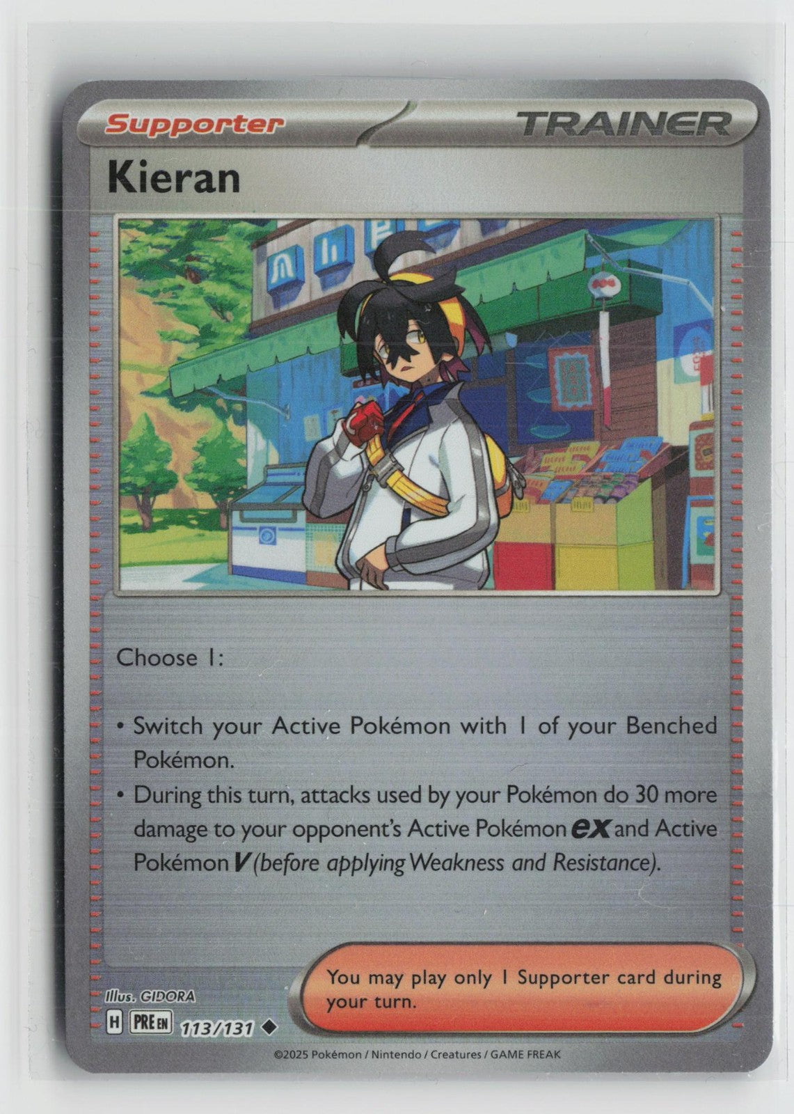 Poke Ball Kieran 113/131 Prismatic Evolutions Pokemon NM