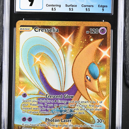 Cresselia 228/203 Secret Rare Holo Evolving Skies Pokemon CGC 9 Mint0