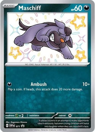 Maschiff SVP 071 Scarlet and Violet Promo Near Mint Pokemon 2024
