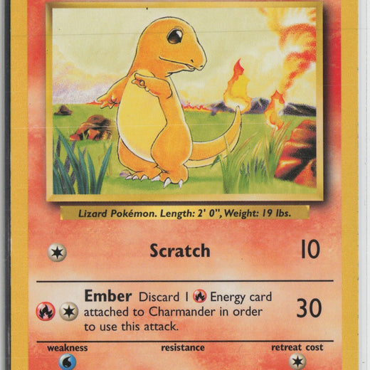 Charmander 46/102 Common Base Set Pokemon NM0