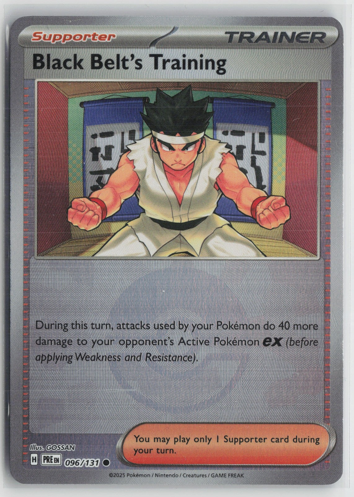 Black Belt's Training - (Poke Ball Pattern) Common SV: Prismatic Evolutions 096/