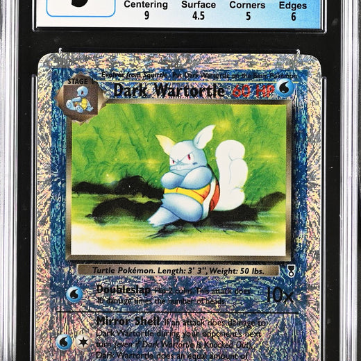 Dark Wartortle 39/110 Reverse Holo Legendary Collection Pokemon CGC 5 Excellent0