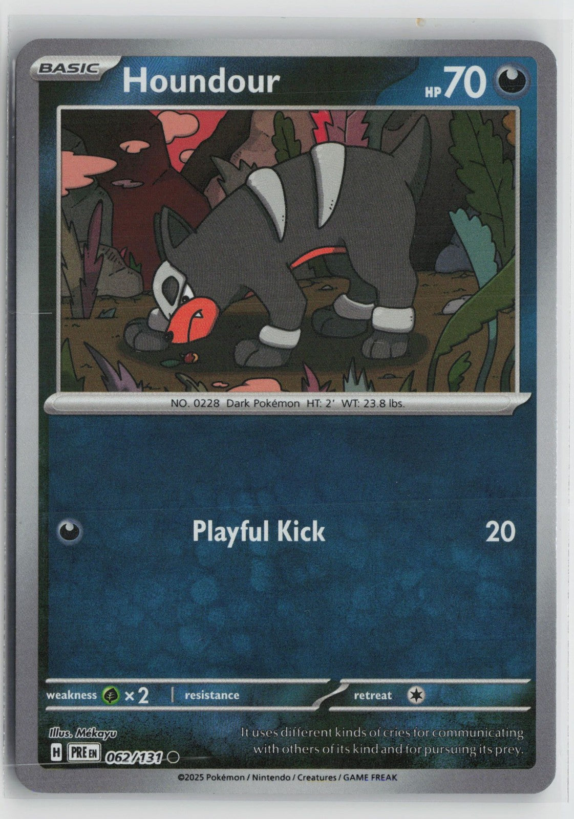 Houndour 062/131 Poke Ball Prismatic Evolutions Pokemon NM