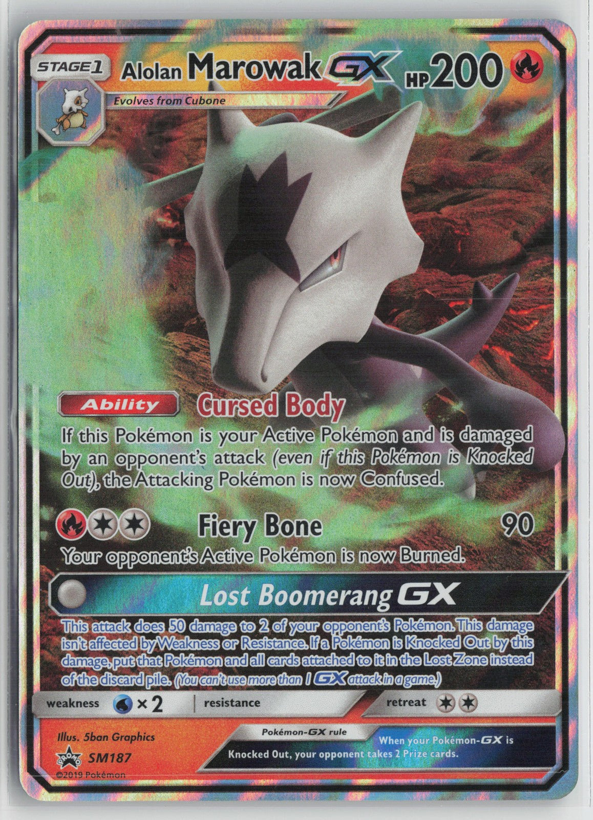 Alolan Marowak GX - Promo SM Promos SM187 NM