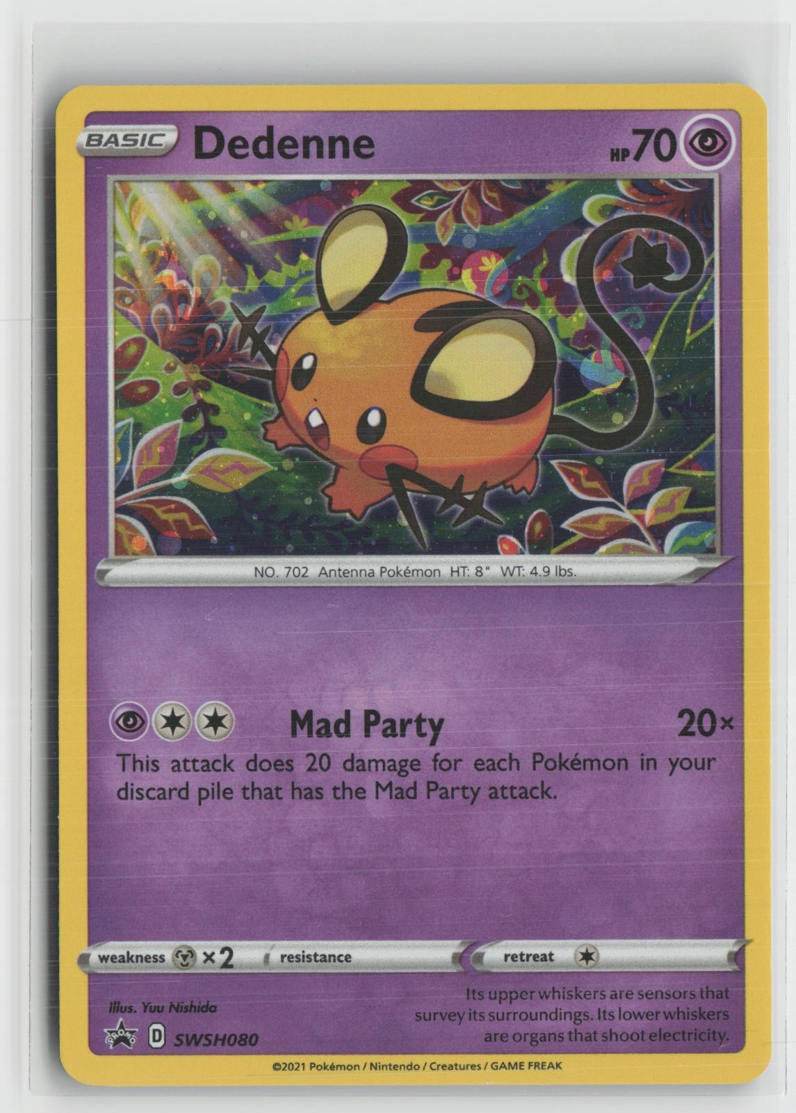 Dedenne SWSH080 Holo Promo Sword & Shield Promo Pokemon NM