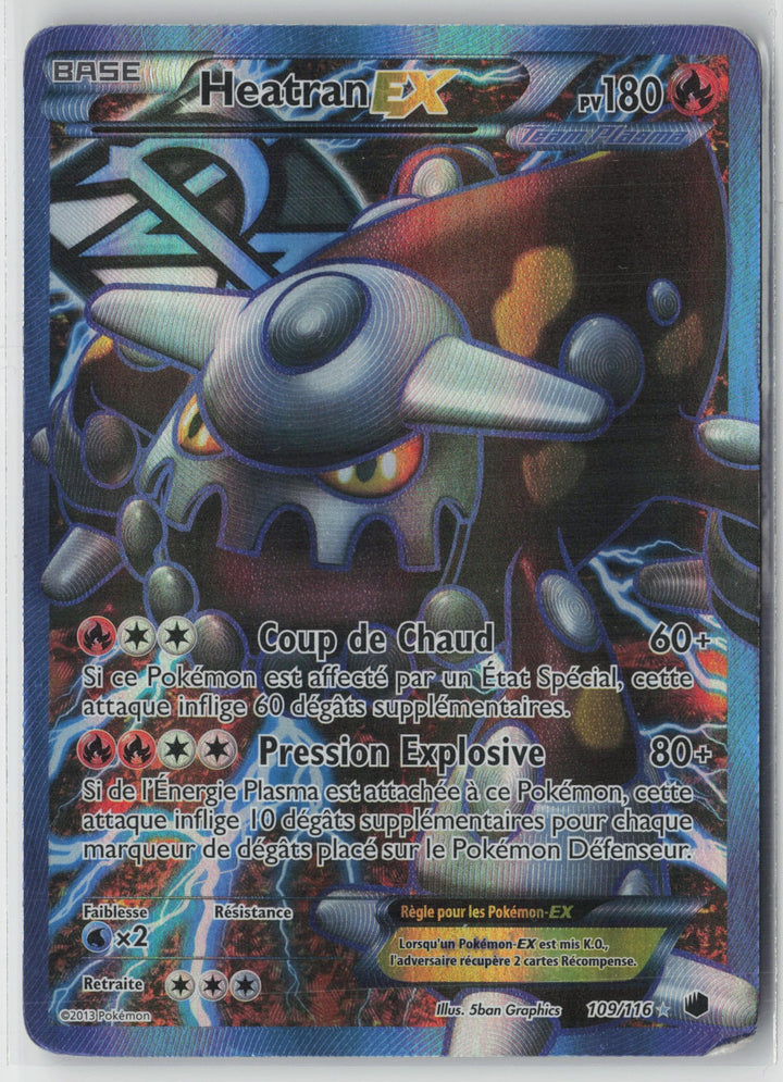 Heatran EX (Team Plasma) (Full Art) Ultra Rare Plasma Freeze 109/116 Played0