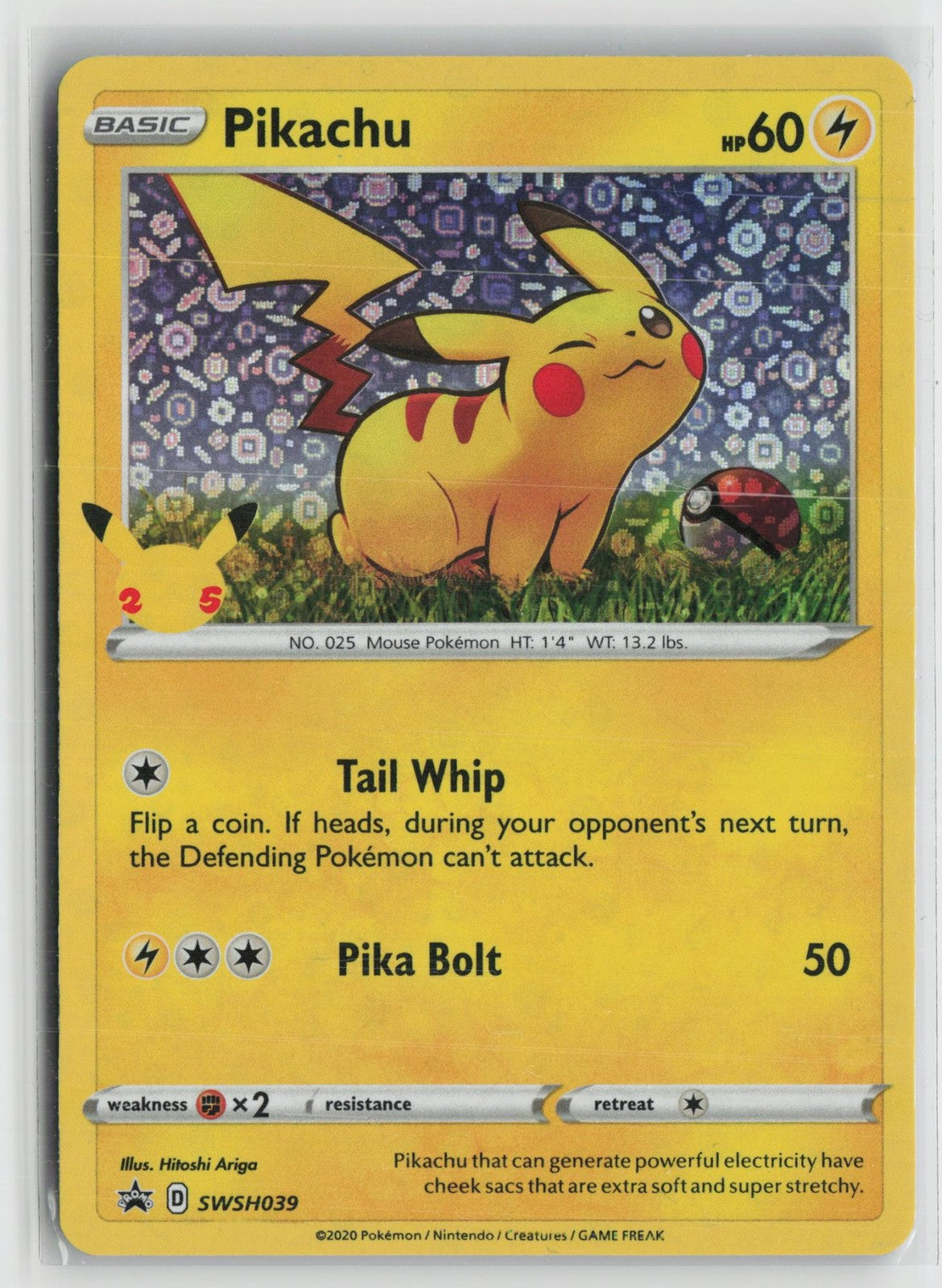 Pikachu SWSH039 Holo Promo Miscellaneous Cards & Products Pokemon NM