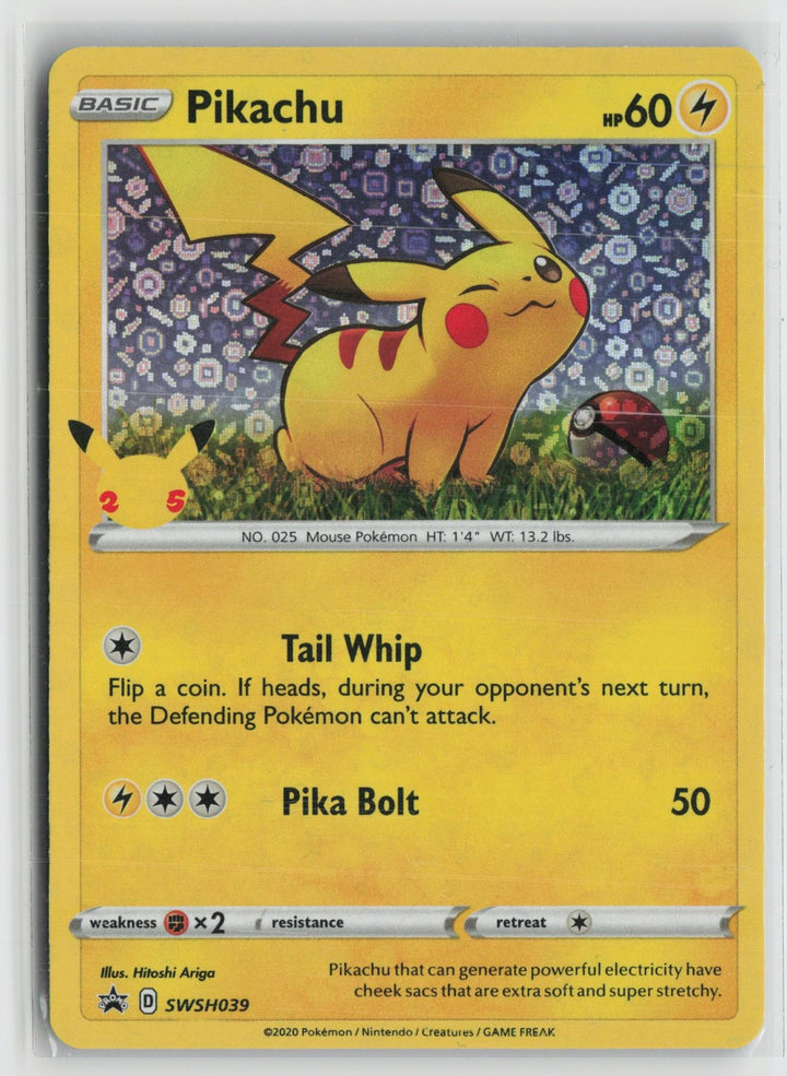 Pikachu SWSH039 Holo Promo Miscellaneous Cards & Products Pokemon NM0