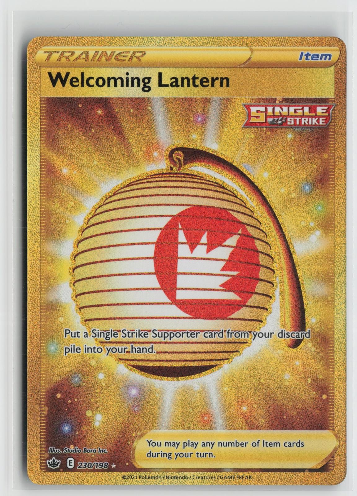 Welcoming Lantern 230/198 Secret Rare Chilling Reign Pokemon NM