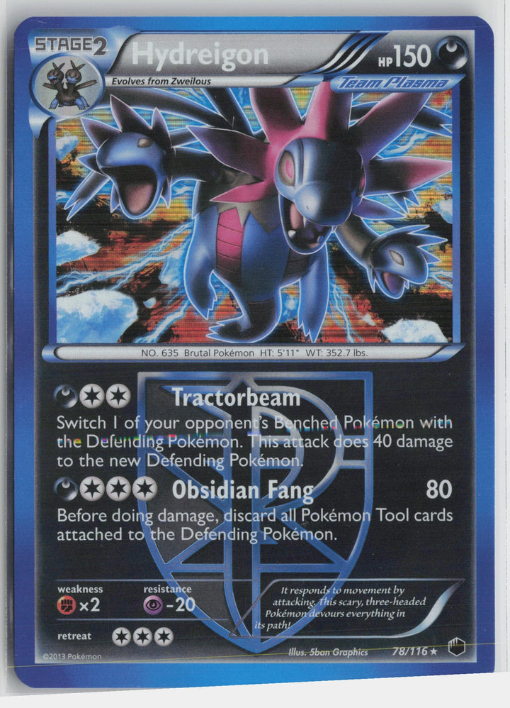 Hydreigon (Team Plasma) Holo Rare Plasma Freeze 78/116 NM0