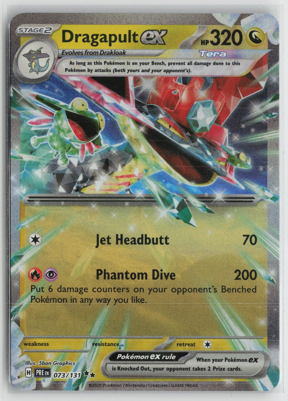 Dragapult ex - 073/131 073/131 Holo SV: Prismatic Evolutions Pokemon NM