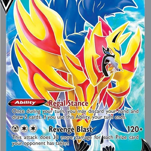 Zamazenta V 163/172 Brilliant Stars BRS Ultra Rare mint 163 Pokemon 2022