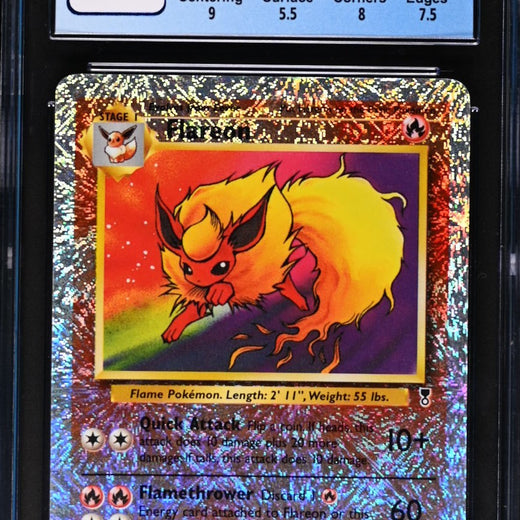 Flareon 10/110 Reverse Holo Legendary Collection Pokemon CGC 6.5 Ex/nm+0