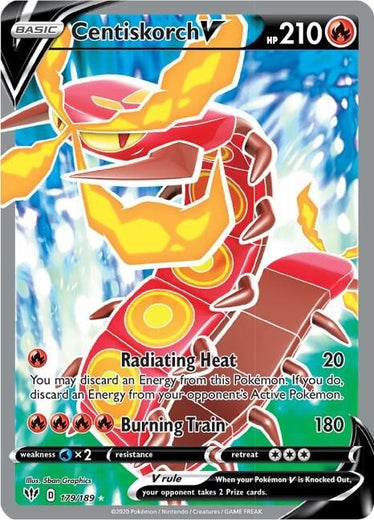Centiskorch V 179/189 Darkness Ablaze DAA Ultra Rare mint 179 Pokemon 2020