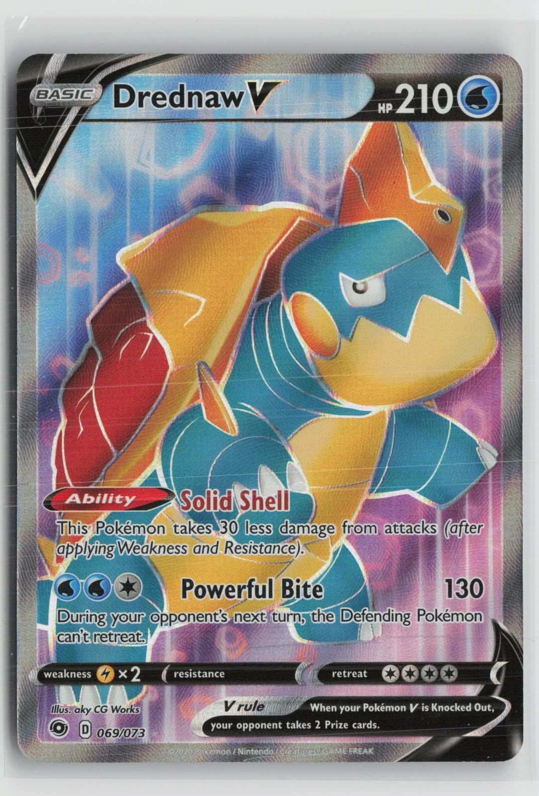 Drednaw V 069/073 Ultra Rare Champion's Path Pokemon NM