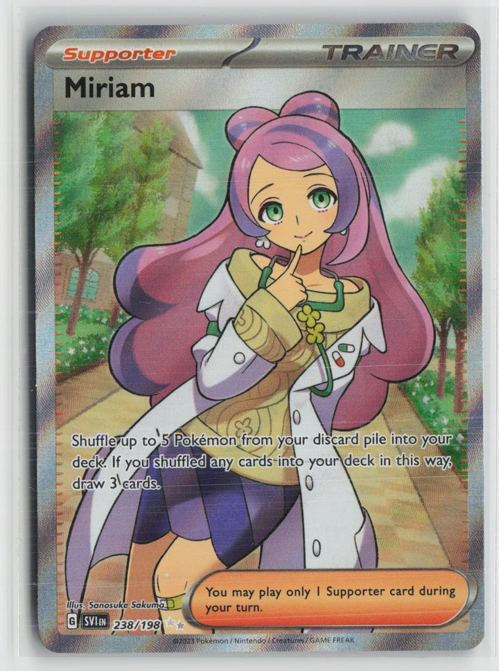 Miriam 238/198 Ultra Rare Scarlet & Violet Pokemon NM0